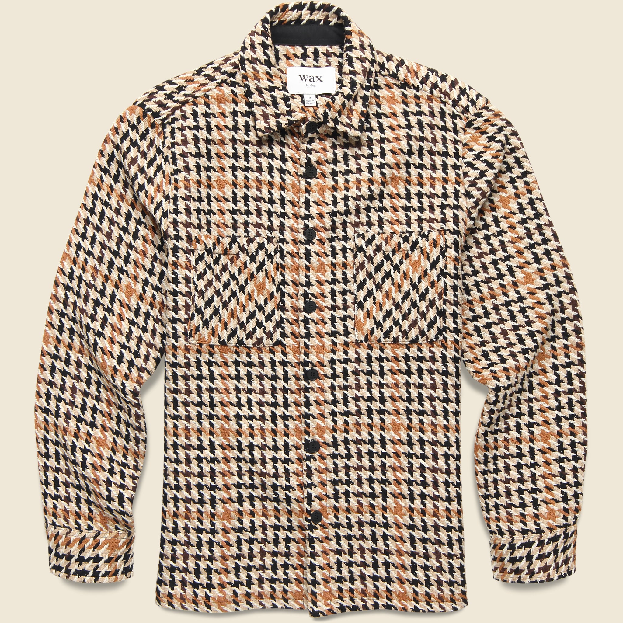 Whiting Overshirt - Houndstooth Weave/Natural