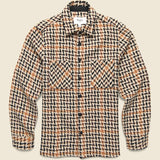 Whiting Overshirt - Houndstooth Weave - Wax London - STAG Provisions - Tops - L/S Woven - Plaid