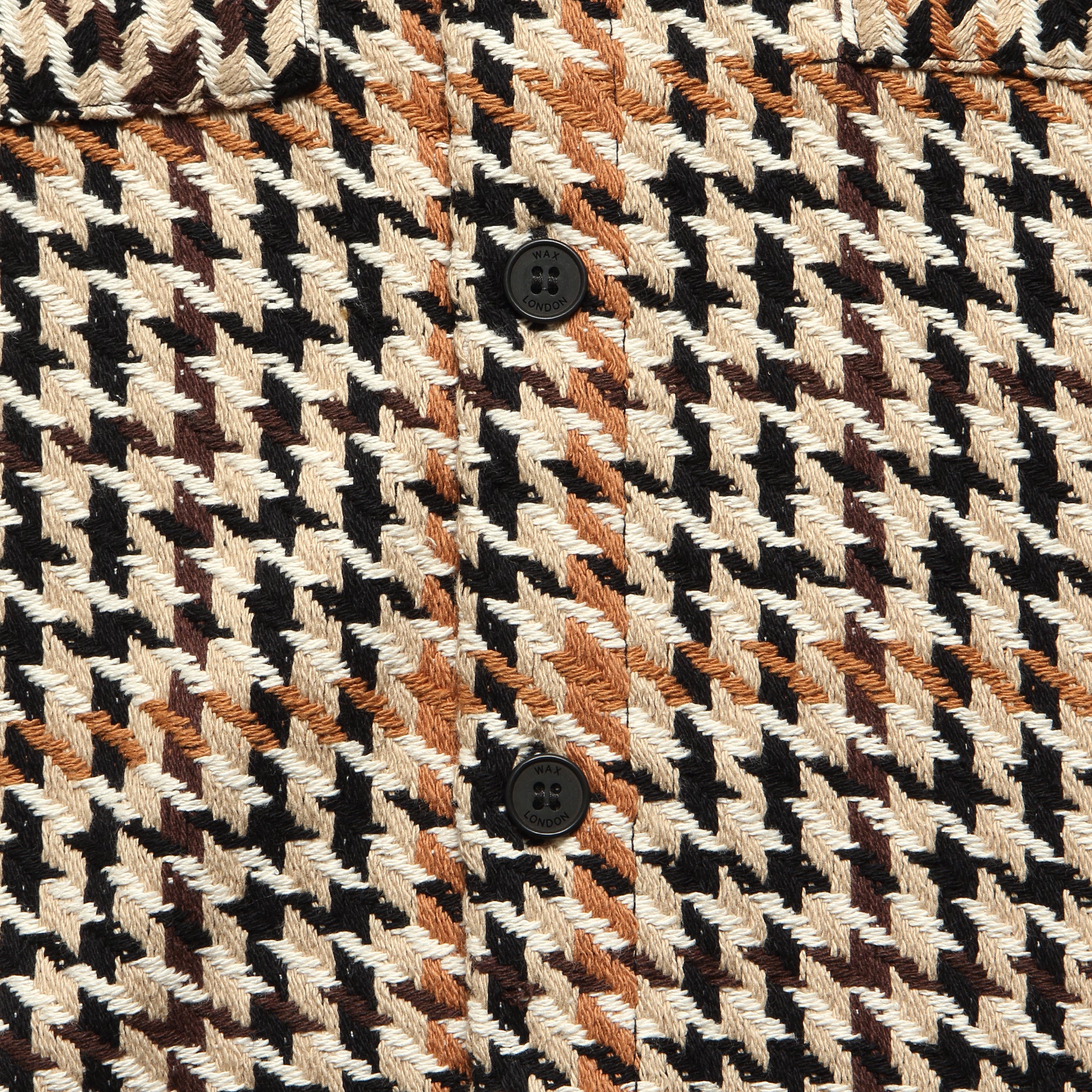 
                          Whiting Overshirt - Houndstooth Weave - Wax London - STAG Provisions - Tops - L/S Woven - Plaid
                        