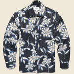 Otto Overshirt - Floral Ecru/Blue - Wax London - STAG Provisions - Outerwear - Shirt Jacket