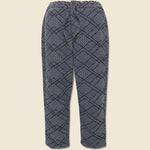 Kurt Trouser - Diamond Stitch Jacquard Navy - Wax London - STAG Provisions - Pants - Twill