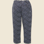 Kurt Trouser - Diamond Stitch Jacquard Navy - Wax London - STAG Provisions - Pants - Twill