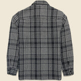 Whiting Overshirt - Twin Weave Black - Wax London - STAG Provisions - Tops - L/S Woven - Plaid