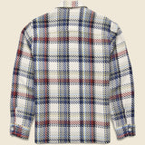 Whiting Overshirt - Jazz Weave - Wax London - STAG Provisions - Tops - L/S Woven - Plaid