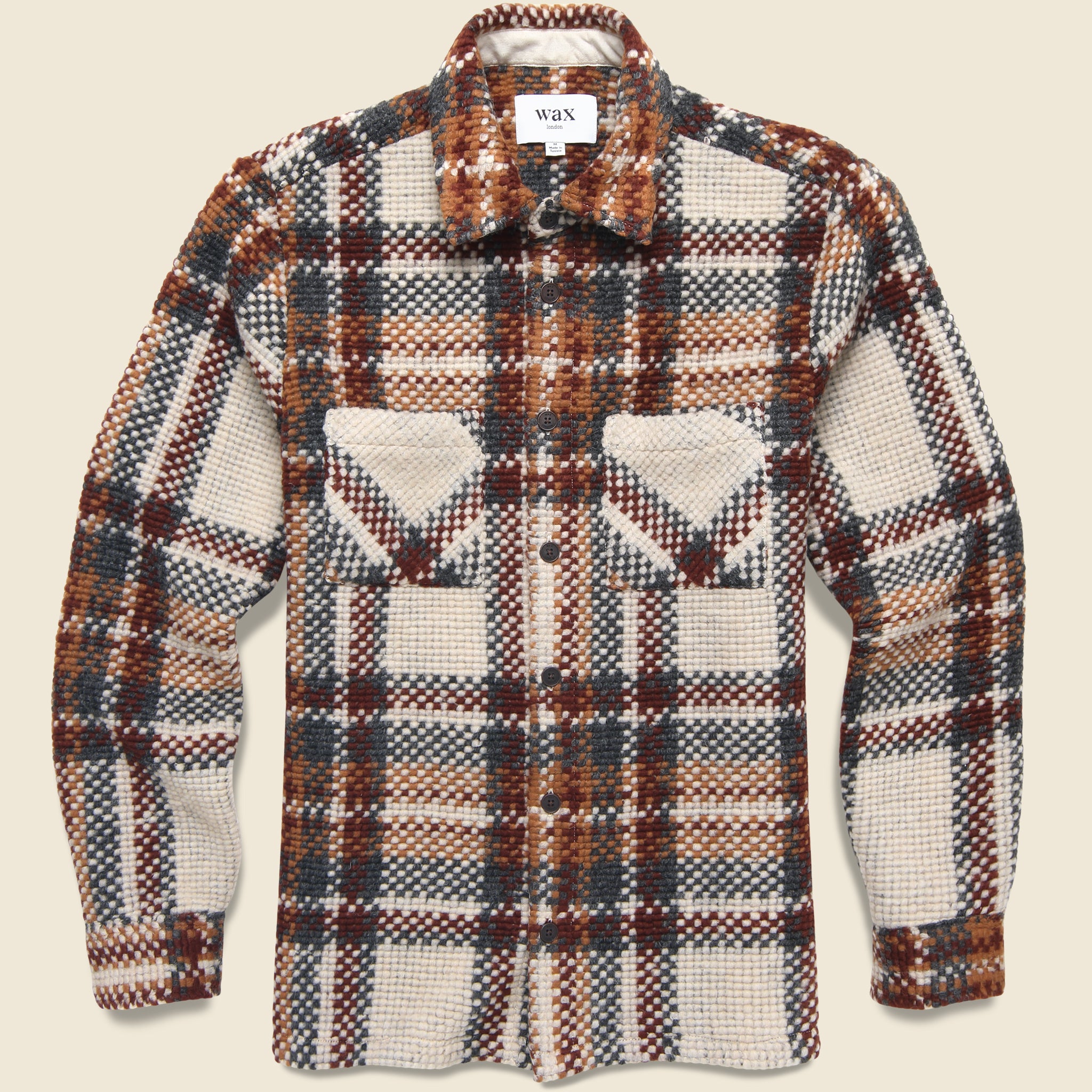 Wool Whiting Overshirt - Bobble Ecru