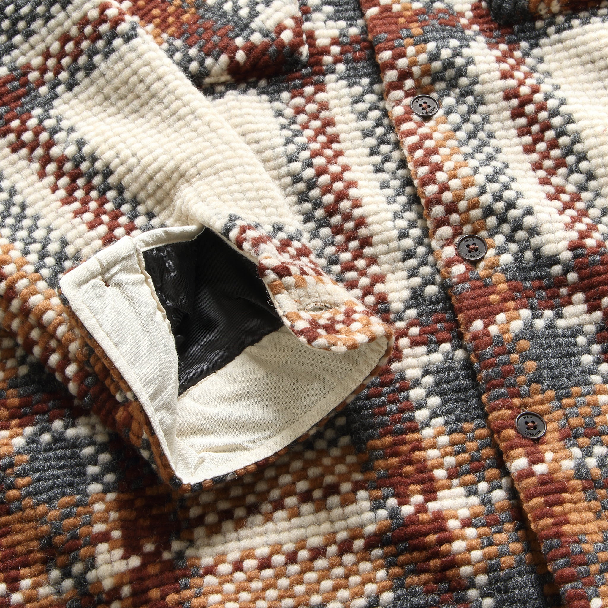 
                          Wool Whiting Overshirt - Bobble Ecru
                        
