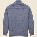 Mount Reversible Overshirt - Bobble Wool Grey Blue - Wax London - STAG Provisions - Outerwear - Shirt Jacket