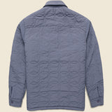 Mount Reversible Overshirt - Bobble Wool Grey Blue - Wax London - STAG Provisions - Outerwear - Shirt Jacket