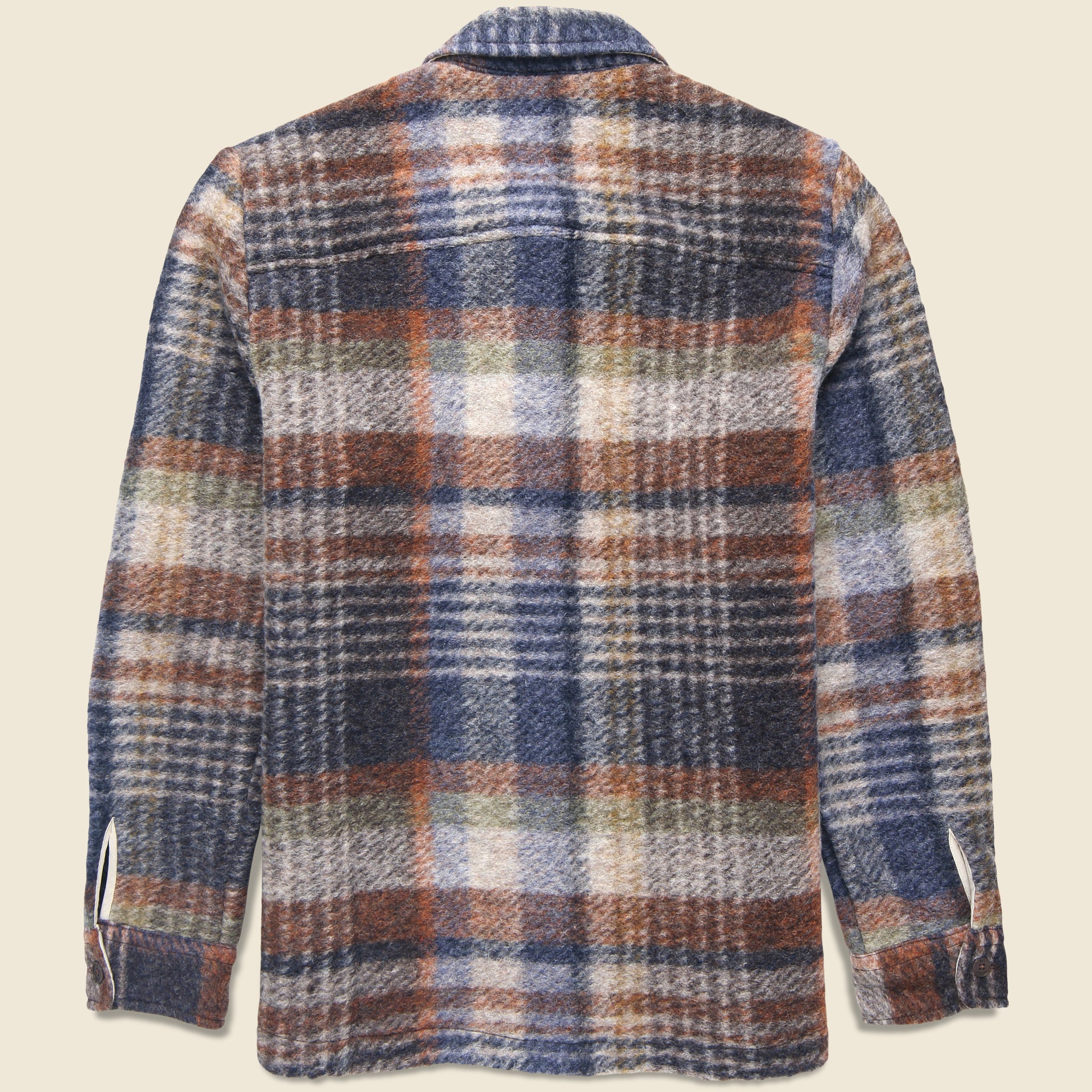 
                          Whiting Overshirt - Ari Wool Blend Check Oatmeal/Multi
                        