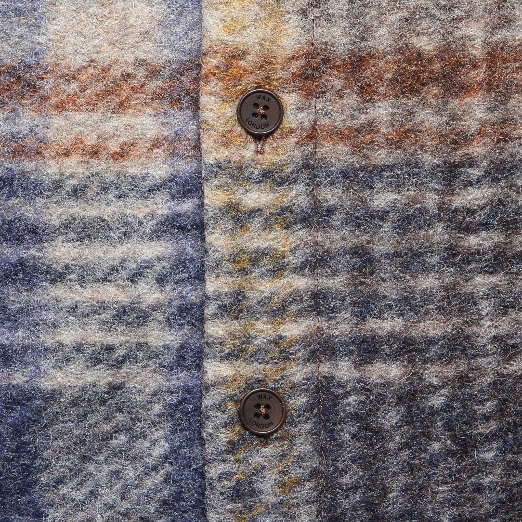 
                          Whiting Overshirt - Ari Wool Blend Check Oatmeal/Multi
                        
