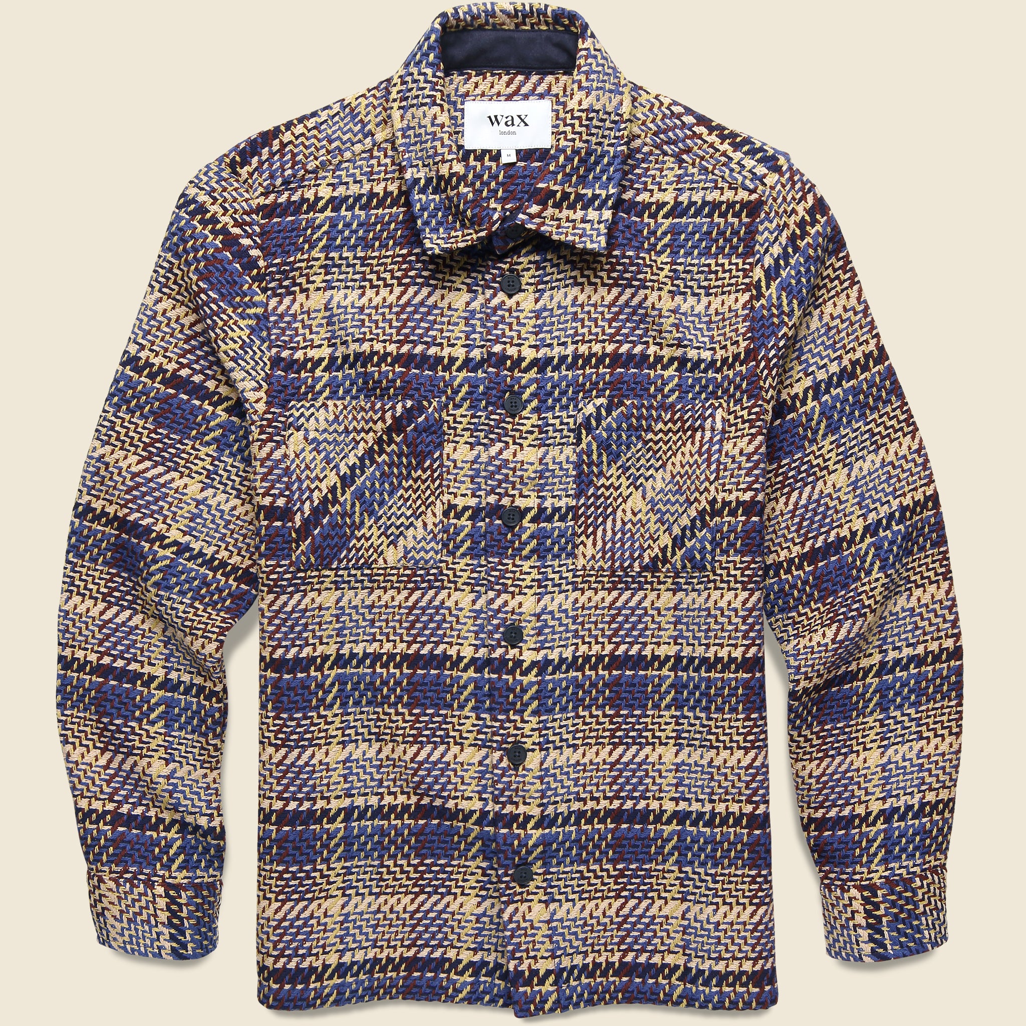 Whiting Overshirt - Grain Check Blue/Multi