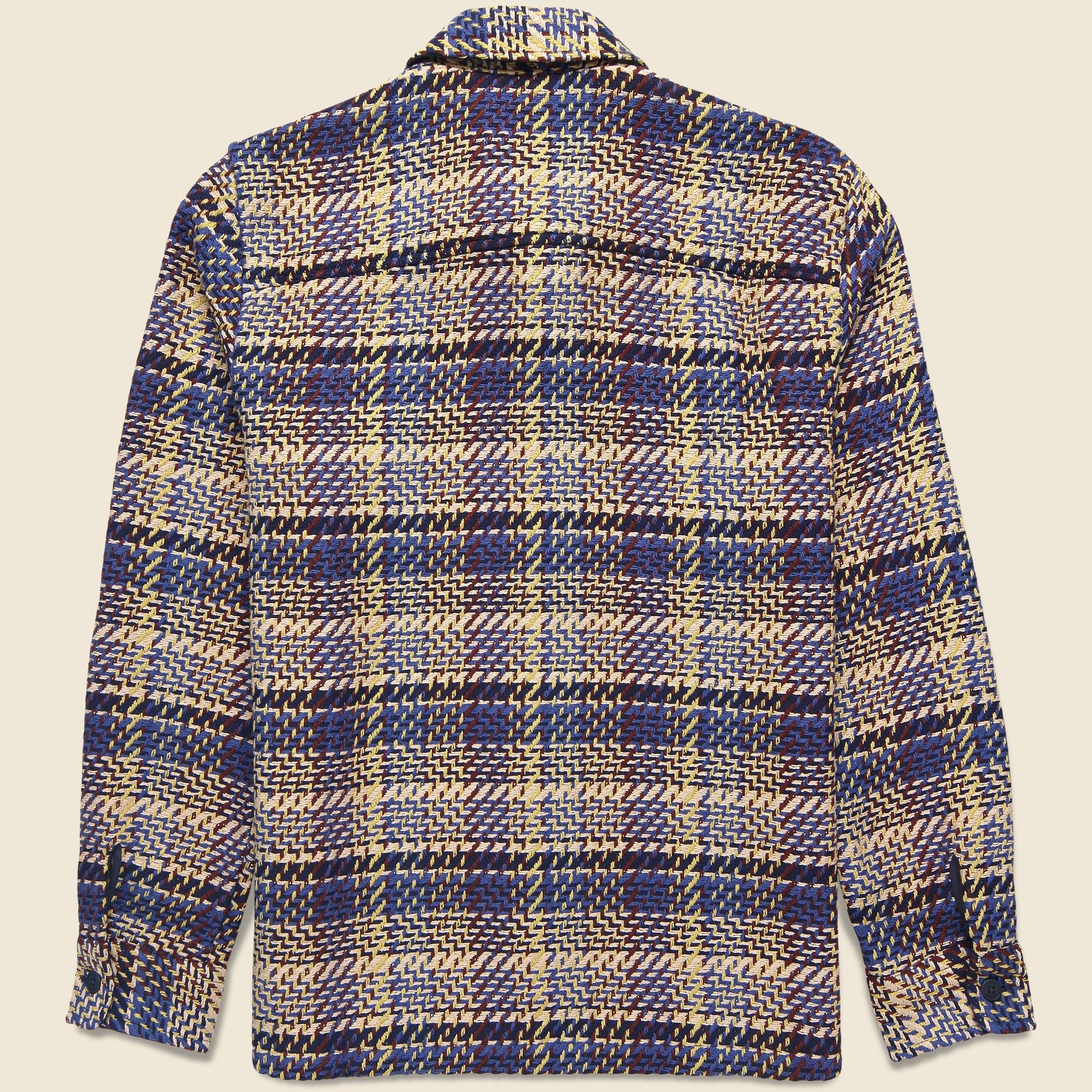 
                          Whiting Overshirt - Grain Check Blue/Multi
                        