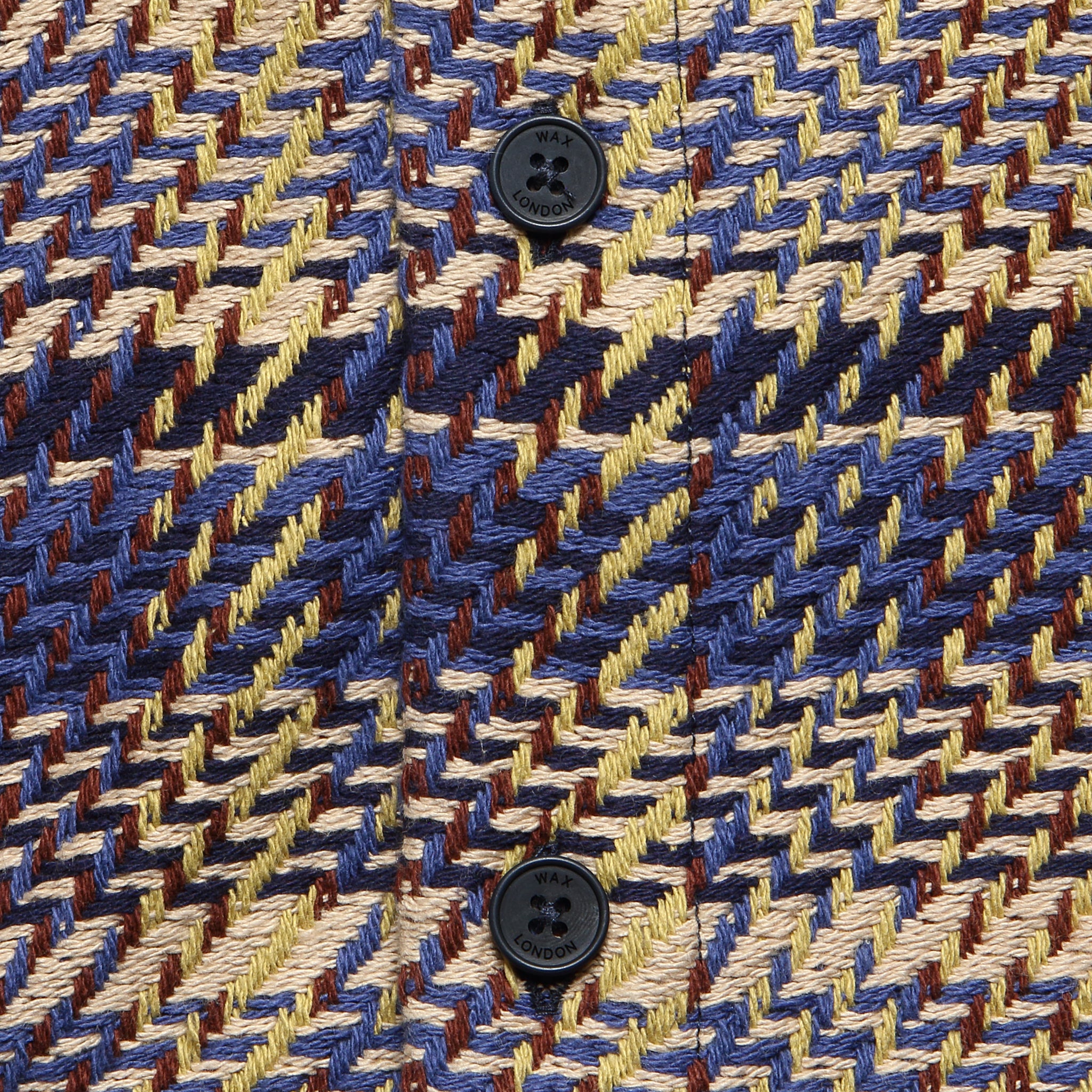 
                          Whiting Overshirt - Grain Check Blue/Multi
                        