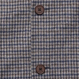 Stan Coat - Double Face Check Navy/Brown - Wax London - STAG Provisions - Outerwear - Coat / Jacket