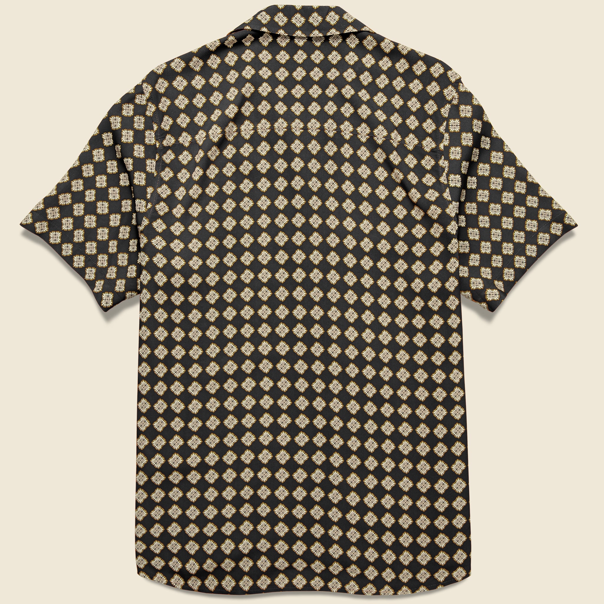 
                          Didcot Shirt - Amalfi Black - Wax London - STAG Provisions - Tops - S/S Woven - Other Pattern
                        