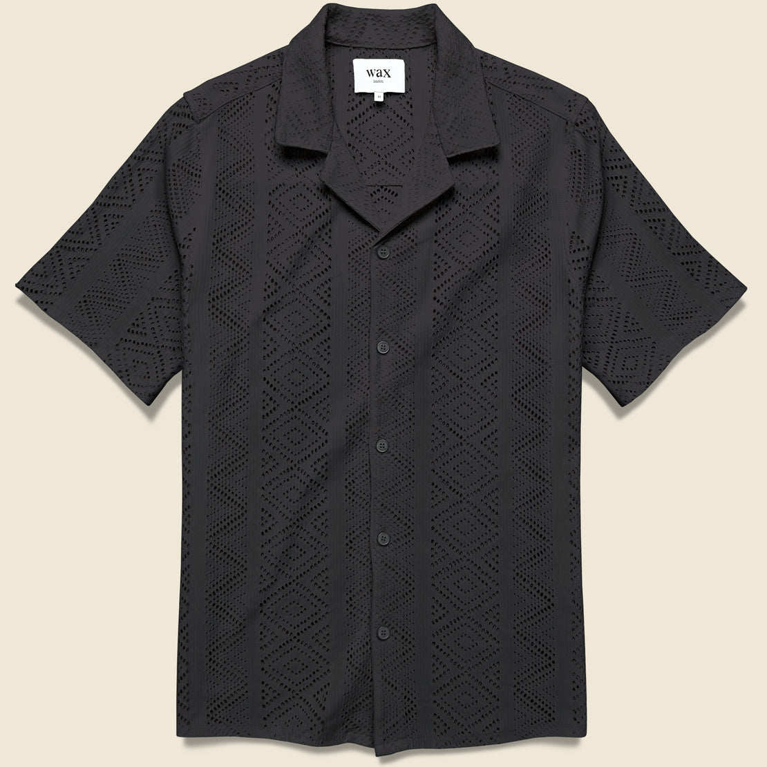 Didcot Shirt - Geo Lace Black