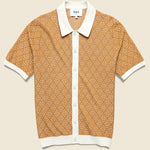 Tellaro Shirt - Tile Knit Mustard - Wax London - STAG Provisions - Tops - S/S Knit