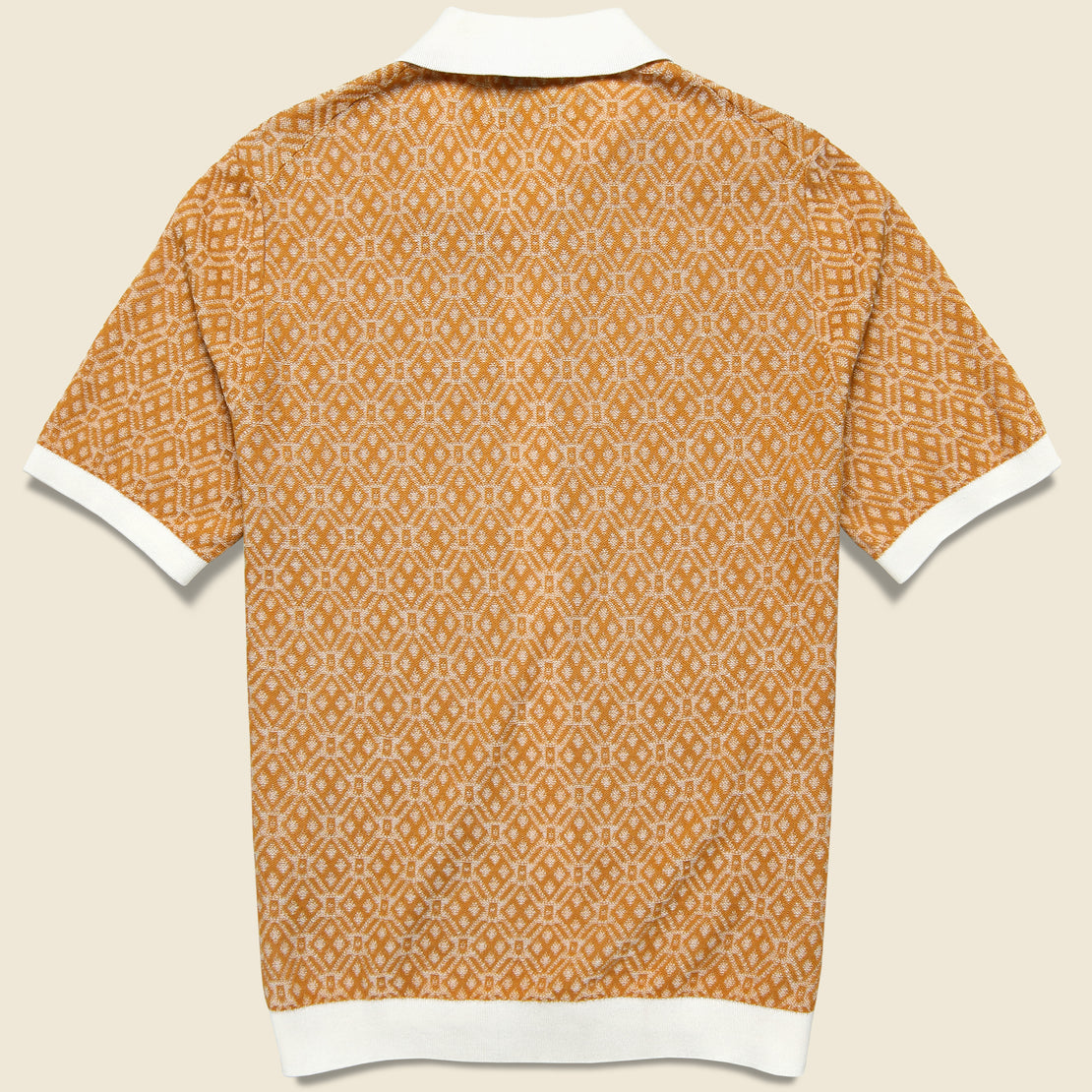 Tellaro Shirt - Tile Knit Mustard - Wax London - STAG Provisions - Tops - S/S Knit