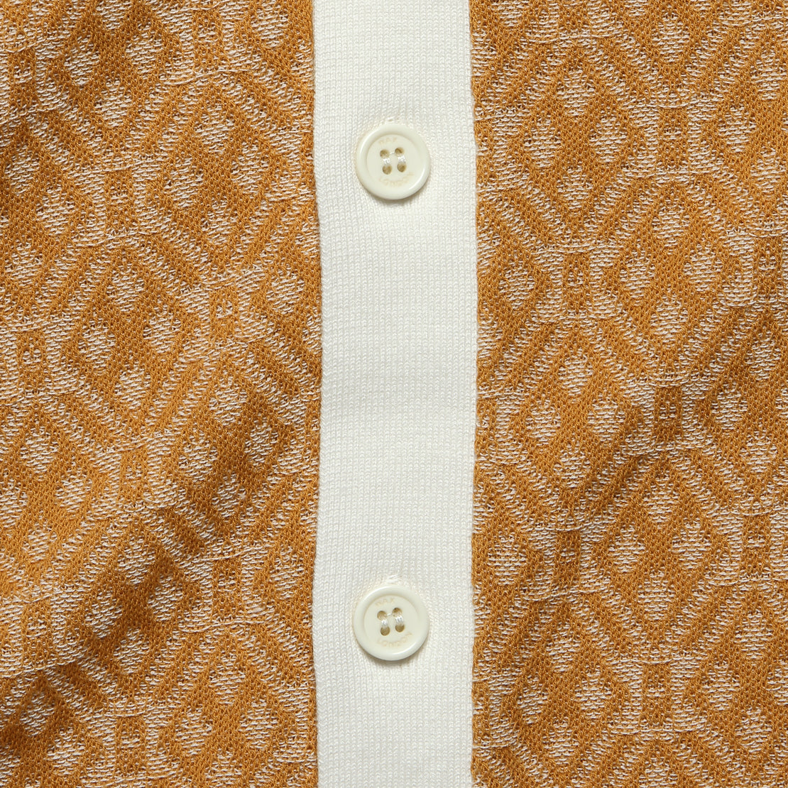 Tellaro Shirt - Tile Knit Mustard - Wax London - STAG Provisions - Tops - S/S Knit