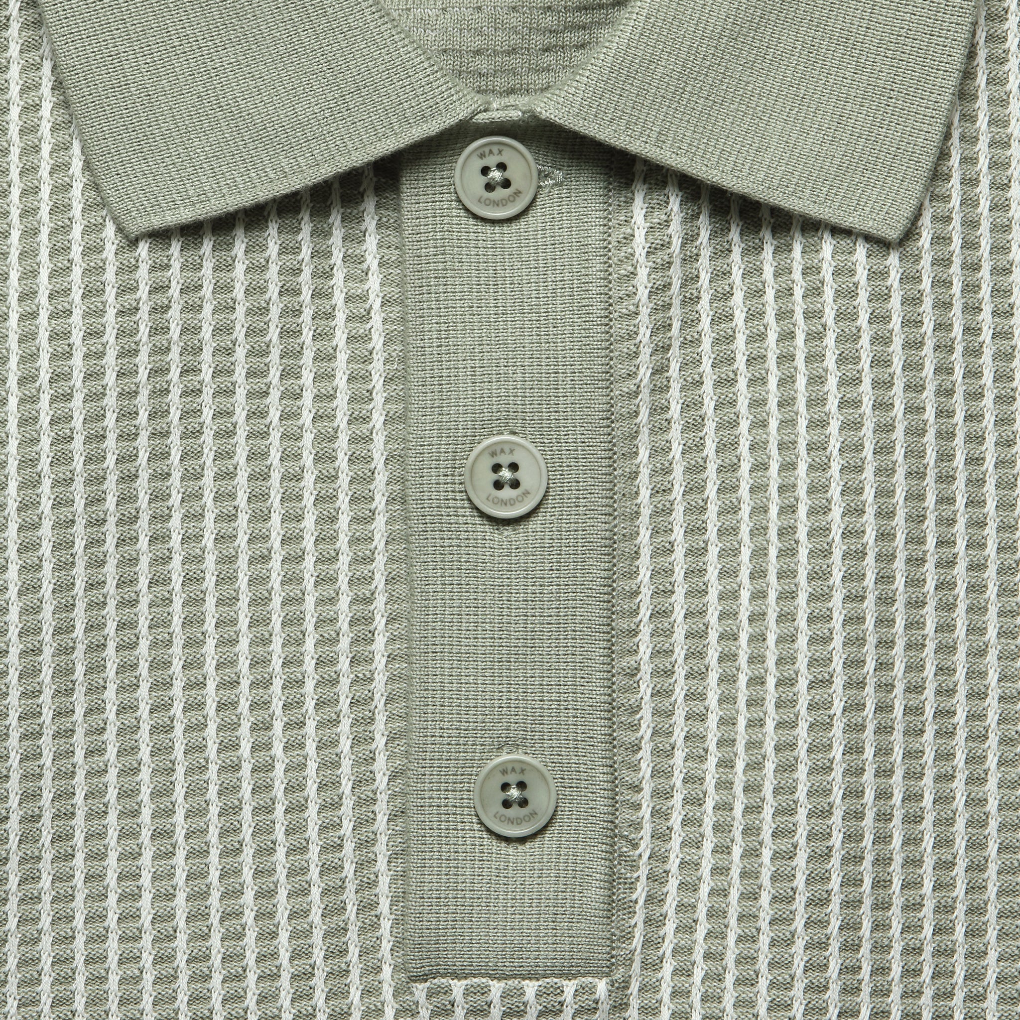 
                          Ladder Stripe Turin Polo - Light Khaki
                        