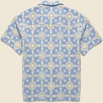 Corded Lace Didcot Shirt - Pale Blue - Wax London - STAG Provisions - Tops - S/S Woven - Other Pattern