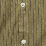 Slub Stripe Didcot Shirt - Khaki - Wax London - STAG Provisions - Tops - S/S Woven - Other Pattern