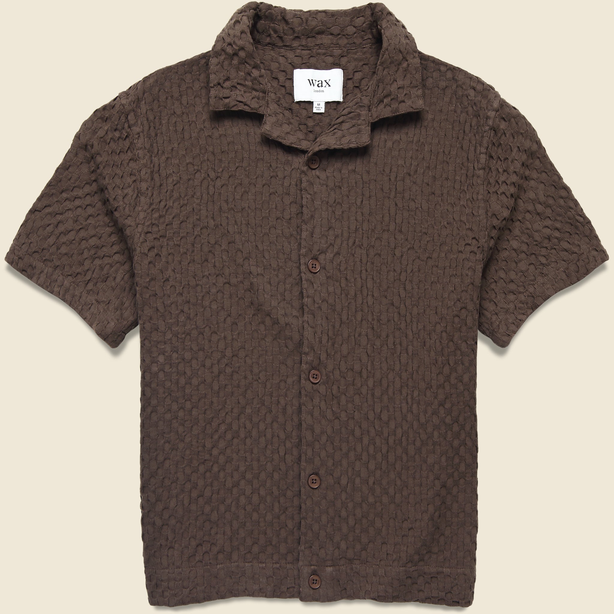 Box Dobby Lido Shirt - Brown