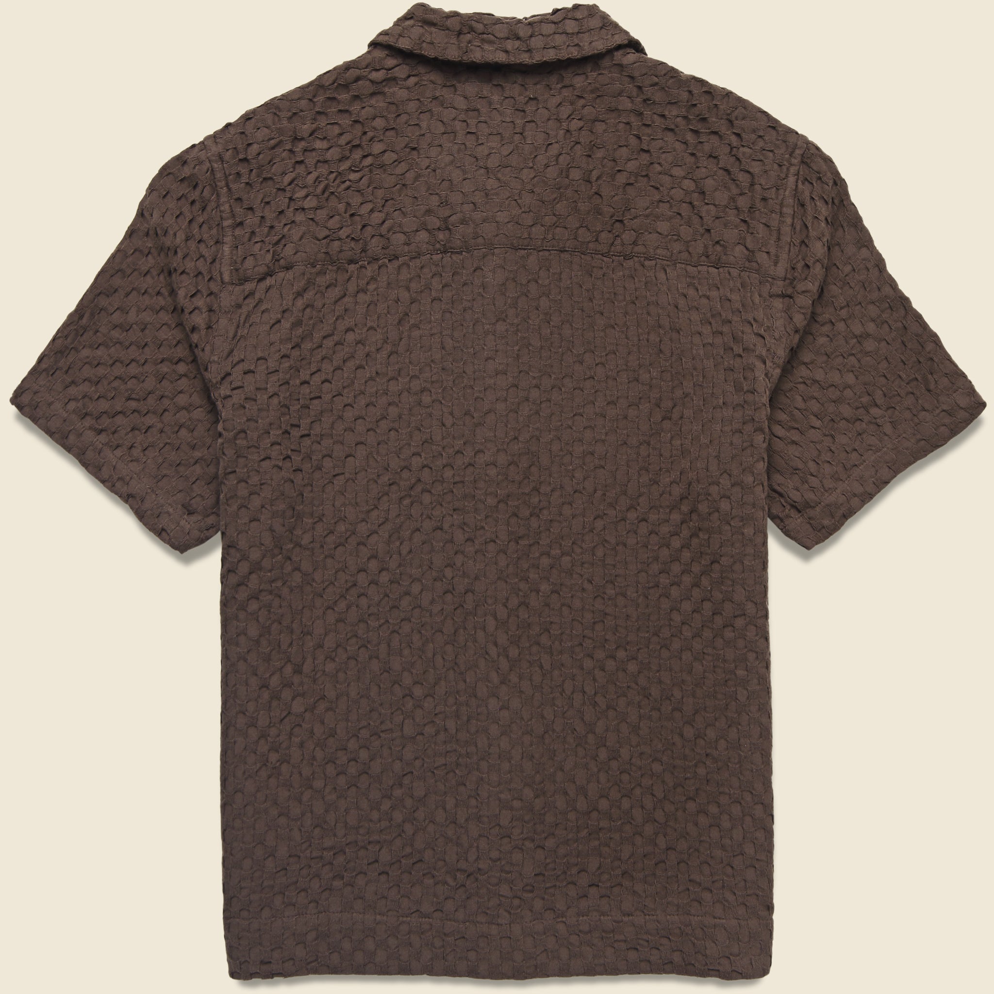 
                          Box Dobby Lido Shirt - Brown - Wax London - STAG Provisions - Tops - S/S Woven - Solid
                        