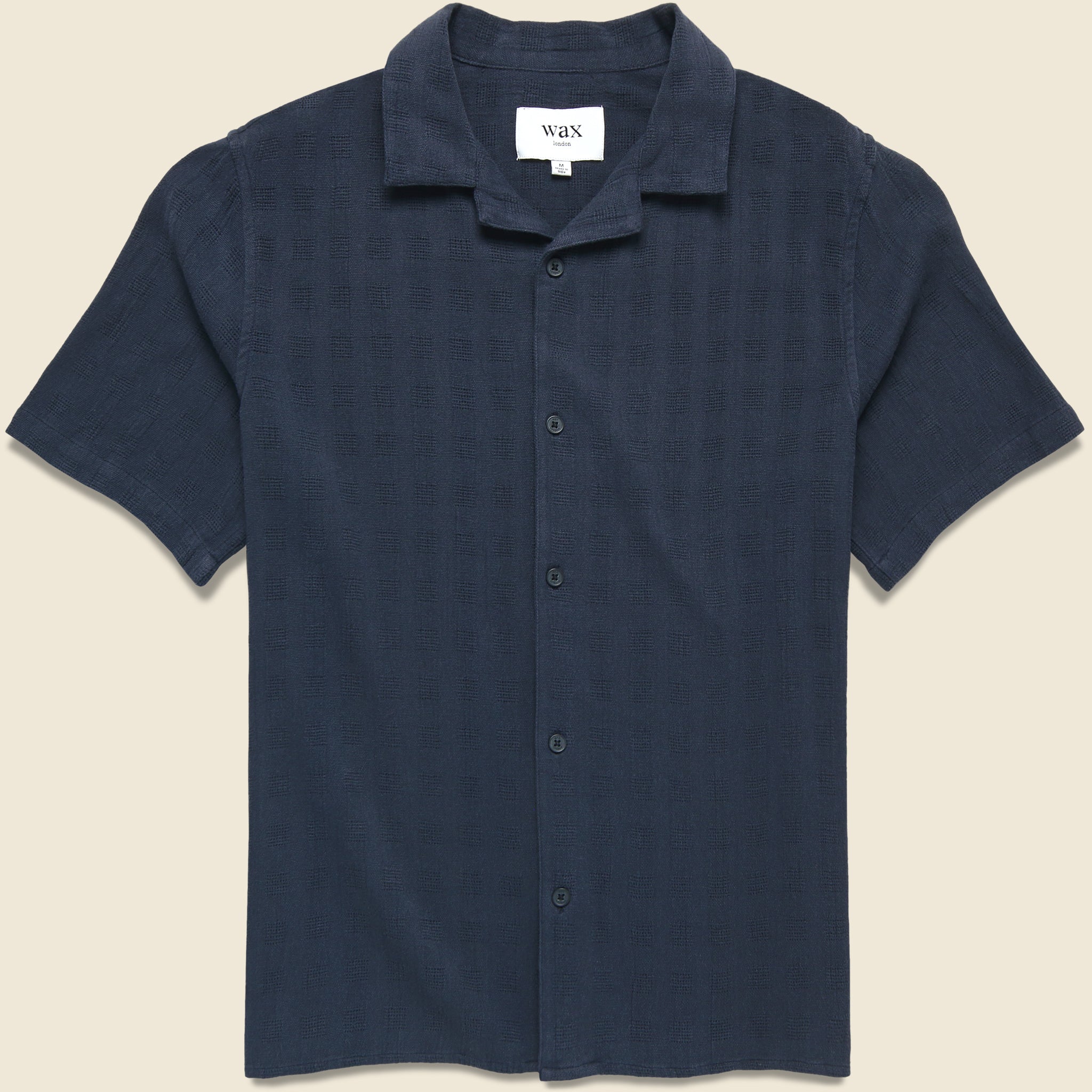 Open Weave Didcot Shirt - Navy