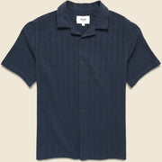Tile Camp Shirt - Burgundy