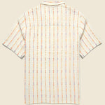 Multi Loom Stripe Didcot Shirt - Ecru - Wax London - STAG Provisions - Tops - S/S Woven - Stripe