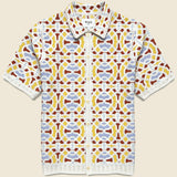 Dorset Crochet Shirt - Ecru - Wax London - STAG Provisions - Tops - S/S Knit