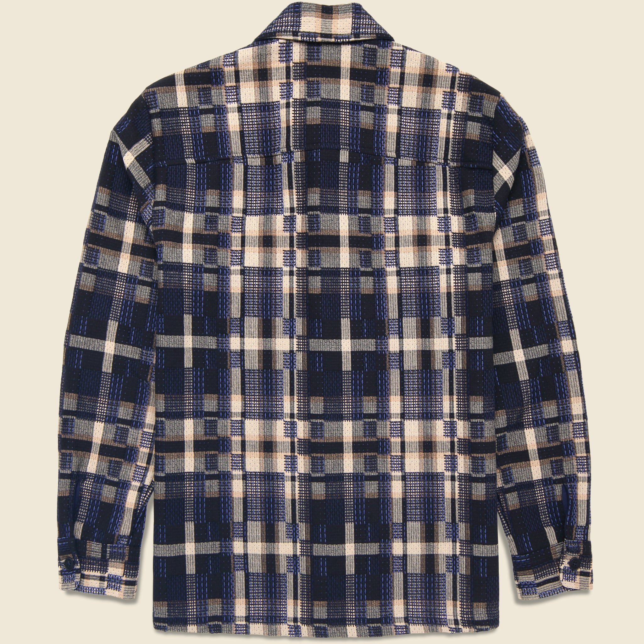 
                          Whiting Overshirt - Glitch Check Natural
                        