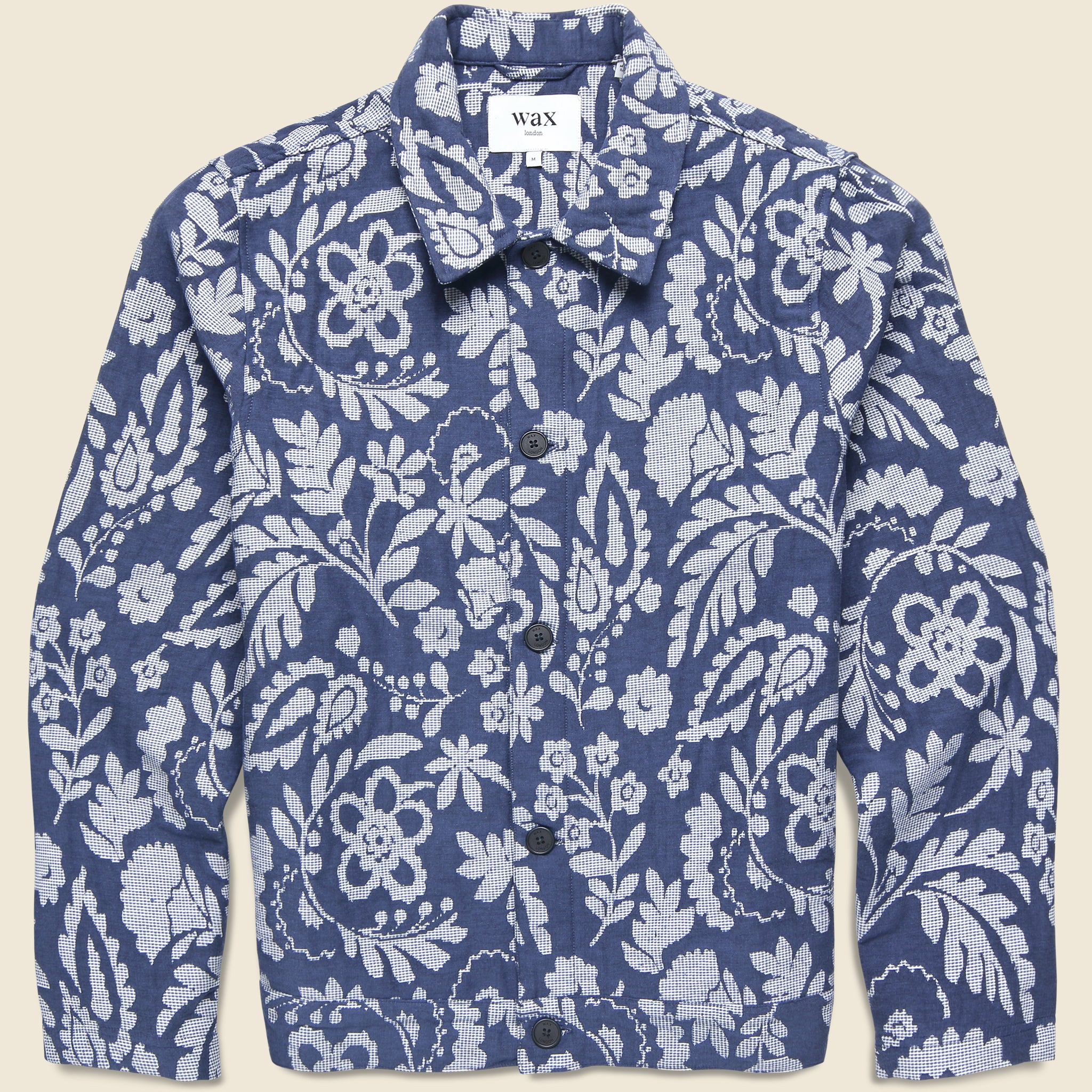 Iggy Jacket - Floral Jacquard Navy