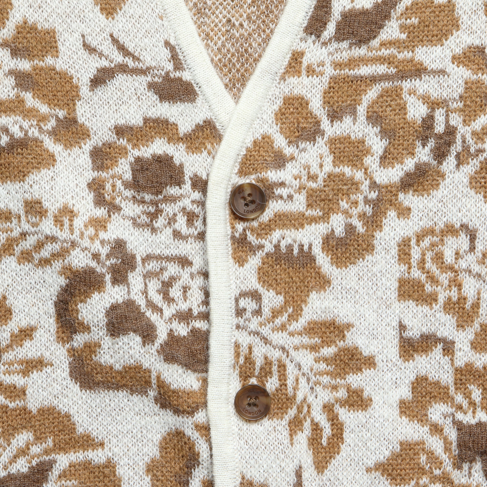 
                          Alban Cardigan - Floral Jacquard - Wax London - STAG Provisions - Tops - Sweater
                        