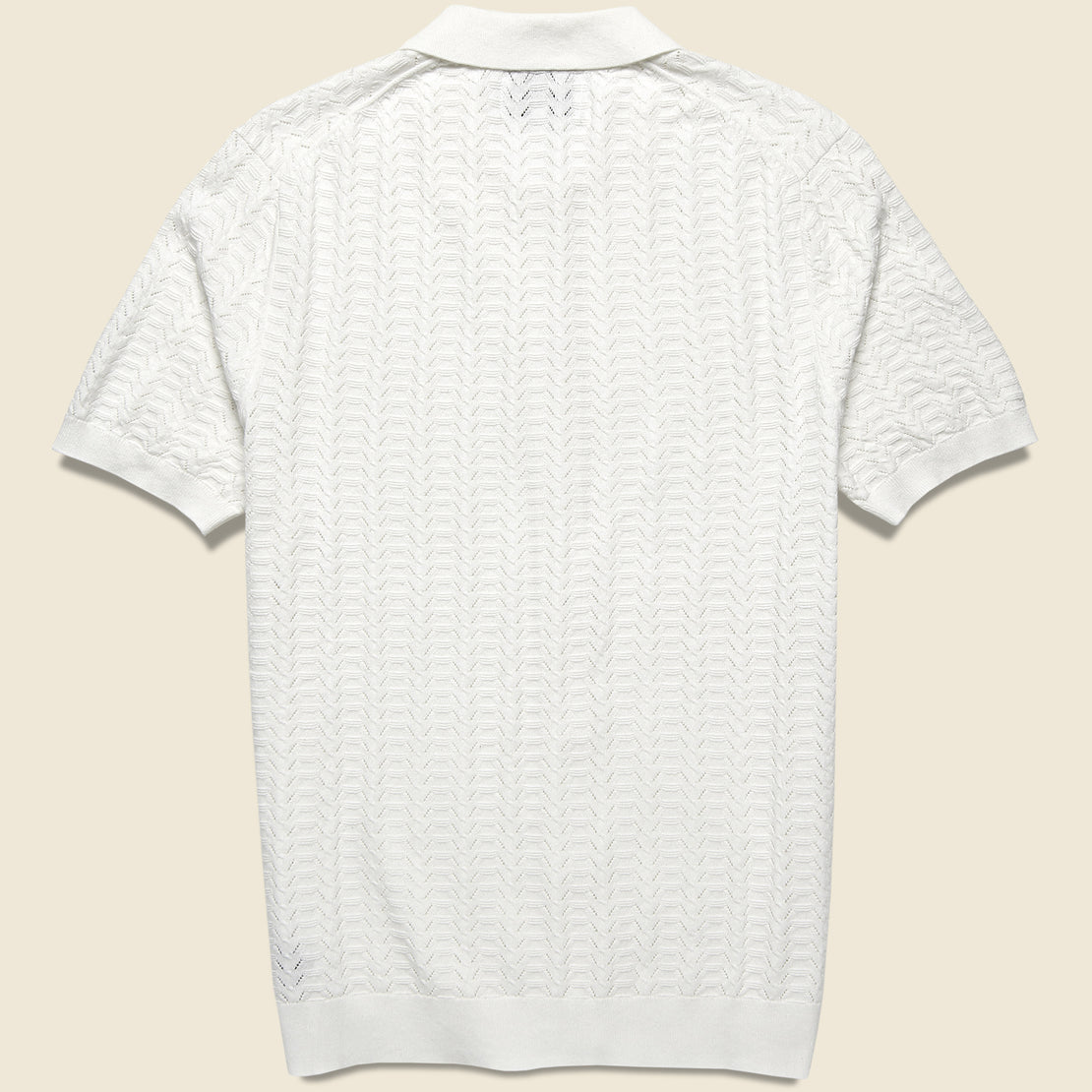 Pointelle Tellaro Shirt - Ecru - Wax London - STAG Provisions - Tops - S/S Knit