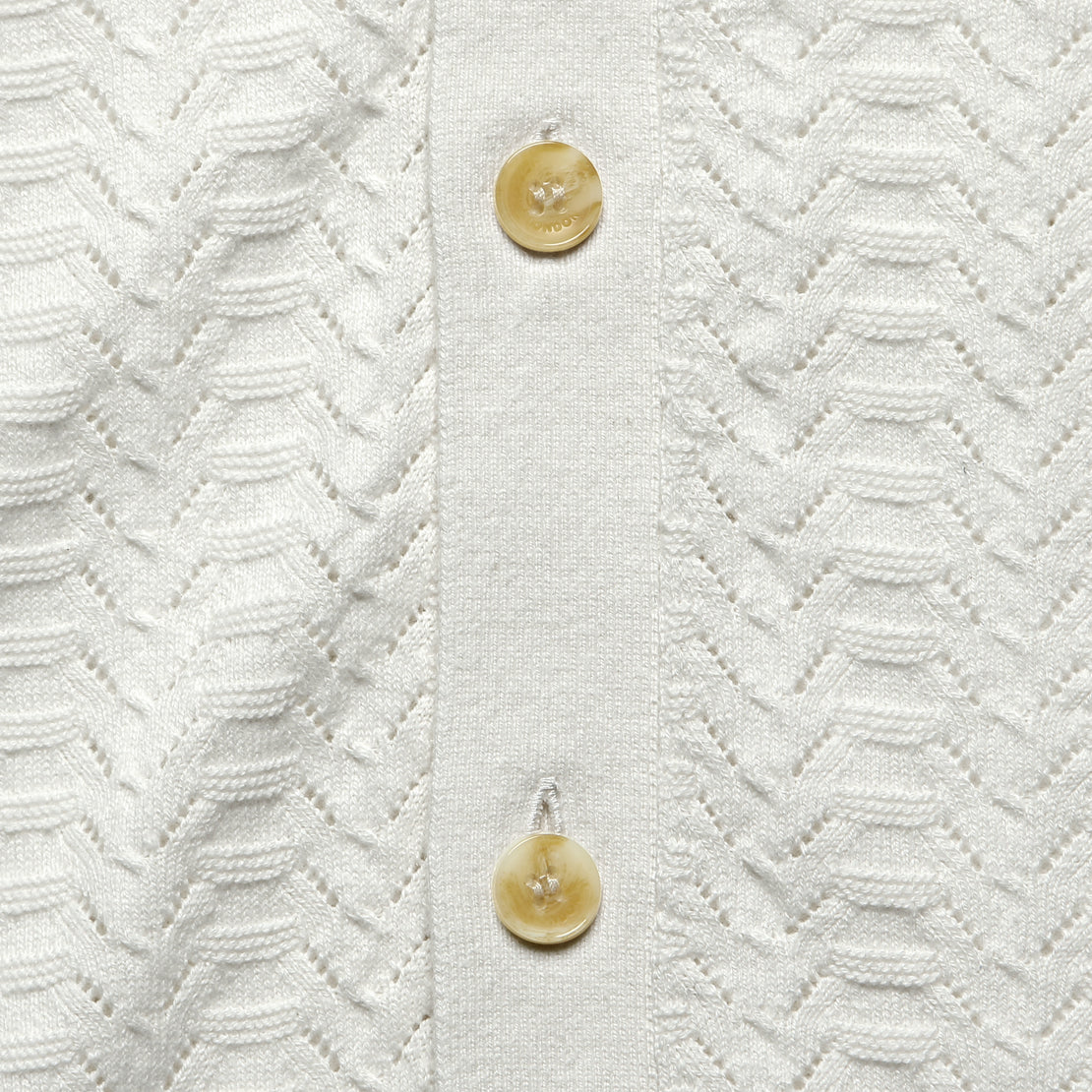 Pointelle Tellaro Shirt - Ecru - Wax London - STAG Provisions - Tops - S/S Knit