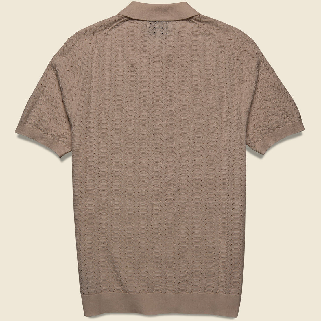 Pointelle Tellaro Shirt - Brown - Wax London - STAG Provisions - Tops - S/S Knit
