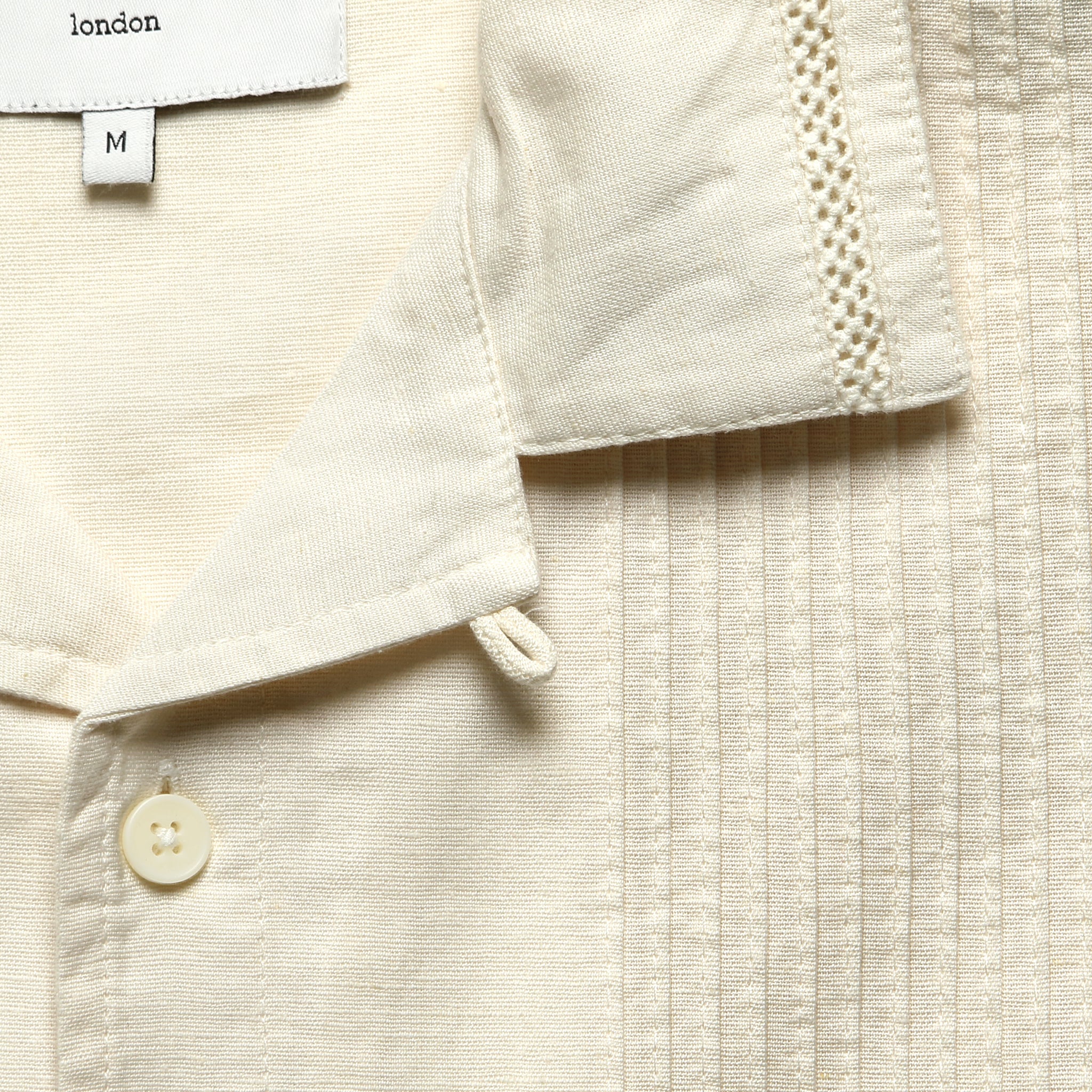 
                          Newton Pintuck Shirt - White - Wax London - STAG Provisions - Tops - S/S Woven - Solid
                        