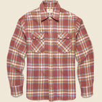 Pearl Snap Flannel - Autumn Rust - Wythe - STAG Provisions - Tops - L/S Woven - Plaid