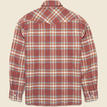 Pearl Snap Flannel - Autumn Rust - Wythe - STAG Provisions - Tops - L/S Woven - Plaid