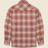 Pearl Snap Flannel - Autumn Rust - Wythe - STAG Provisions - Tops - L/S Woven - Plaid
