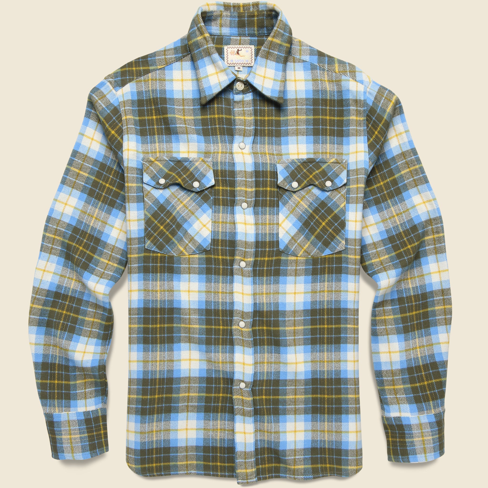 Pearl Snap Flannel - Gold Ravine - Wythe - STAG Provisions - Tops - L/S Woven - Plaid