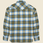 Pearl Snap Flannel - Gold Ravine - Wythe - STAG Provisions - Tops - L/S Woven - Plaid
