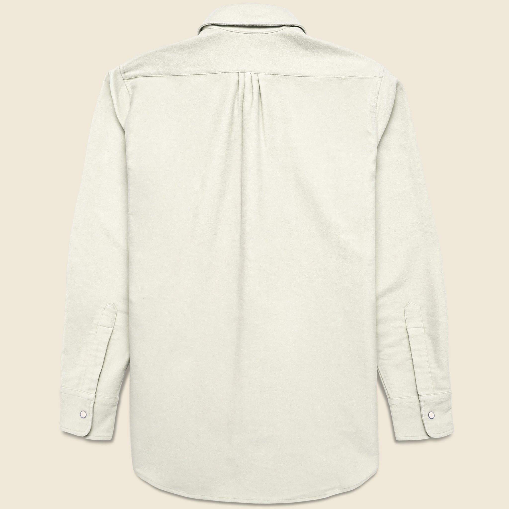 
                          Moleskin Pearl Snap Shirt - Alabaster
                        