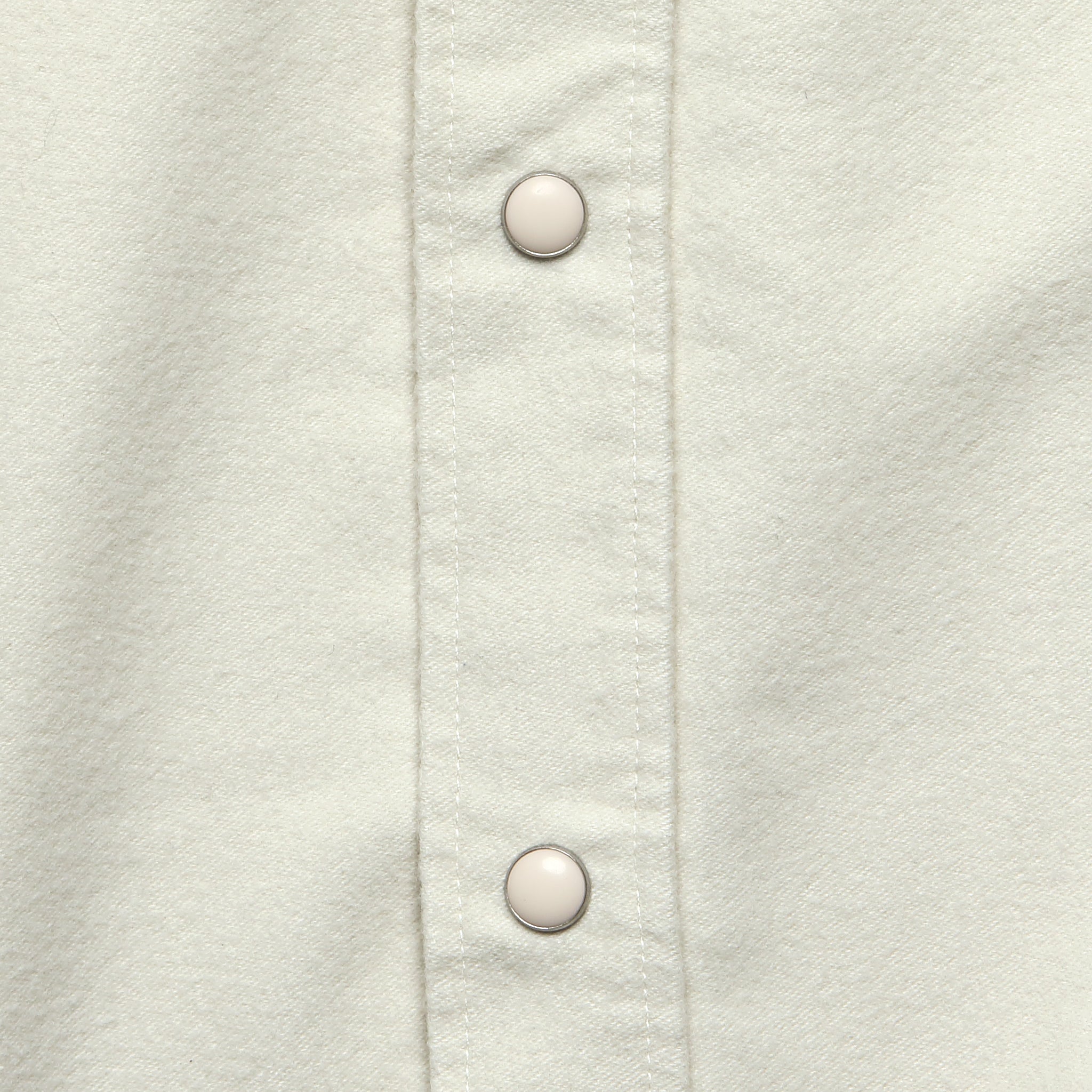 
                          Moleskin Pearl Snap Shirt - Alabaster
                        