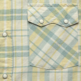 Pearl Snap Oxford Shirt - Sage/Sunflower Plaid - Wythe - STAG Provisions - Tops - L/S Woven - Plaid