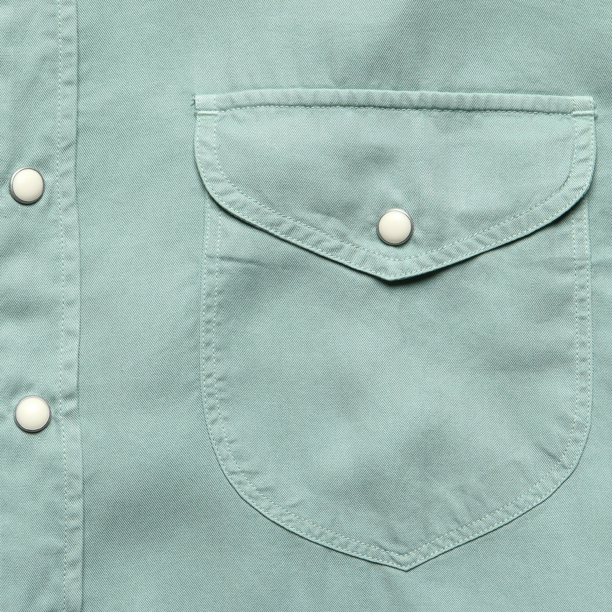 
                          Pearl Snap Tencel Shirt - Sage - Wythe - STAG Provisions - Tops - L/S Woven - Solid
                        