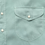 Pearl Snap Tencel Shirt - Sage - Wythe - STAG Provisions - Tops - L/S Woven - Solid