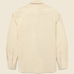 Vintage Tickweave Pearl Snap Shirt - Butterscotch - Wythe - STAG Provisions - Tops - L/S Woven - Solid